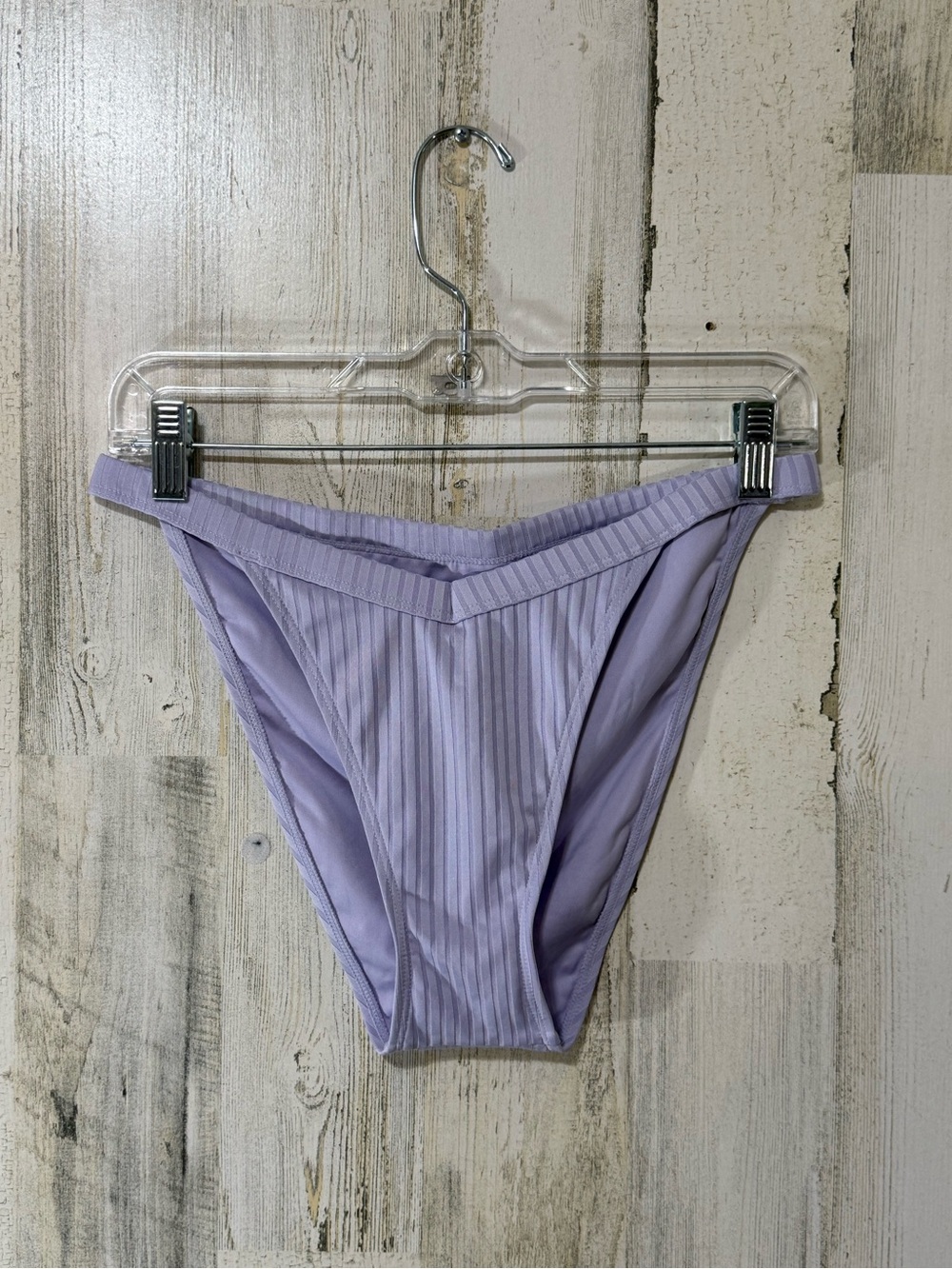 Aeropostale Lilac Ribbed Bikini Bottoms